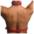 Arnés corporal rojo con cuello - M/L