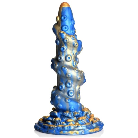 Dildo espiral tentáculo - 21cm (dorado-azul)