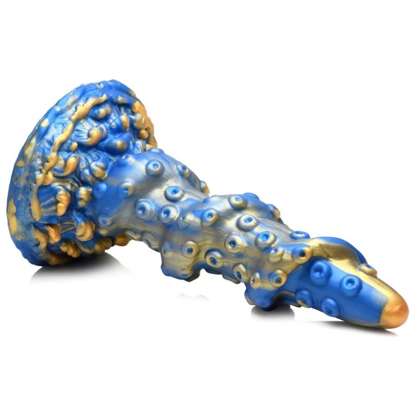 Creature Cocks Kraken - dildo tentáculo espiral - 21cm - dorado azul