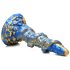 Dildo espiral tentáculo - 21cm (dorado-azul)