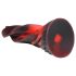 Beso Infernal - Dildo de Silicona Torcida 19cm (Rojo)