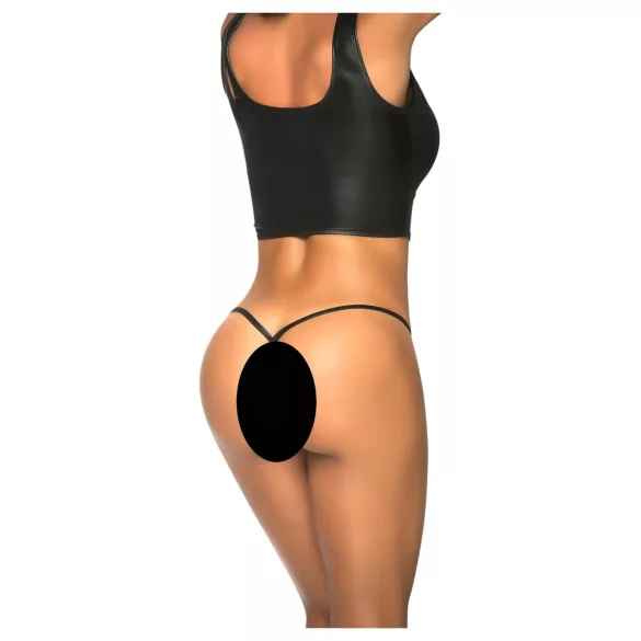 Mapalé - tanga micro brillante - negro - M/L
