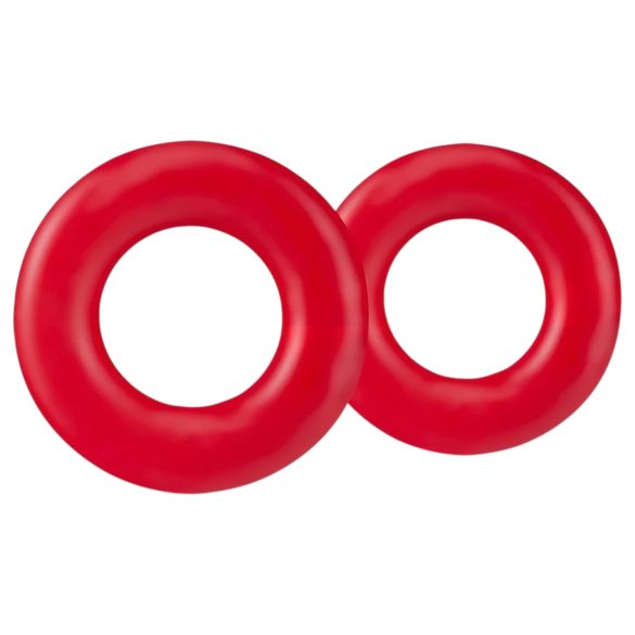 Stay Hard - set de anillos para pene - silicona roja