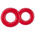 Stay Hard - set de anillos para pene - silicona roja