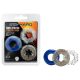 Juego de anillos para pene variado Stay Hard - 3 unidades (colores)