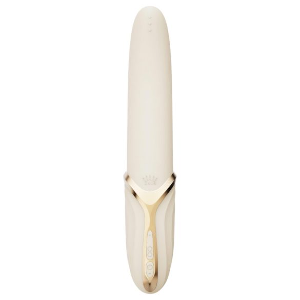 Zalo Eve - vibrador rotativo recargable con calor - silicona blanca