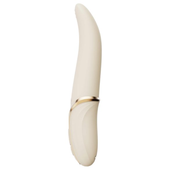 Zalo Eve - vibrador rotativo recargable con calor - silicona blanca