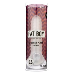 Fat Boy Checker Box - Funda para pene (17cm) - blanco