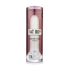 Fat Boy Checker Box - funda pene (19cm) - blanco