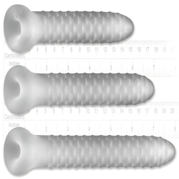 Fat Boy Checker Box - funda para pene - 19 cm - blanco