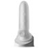 Fat Boy Micro Ribbed - funda para pene (15cm) - blanco