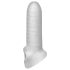 Fat Boy Micro Ribbed - funda para pene (15cm) - blanco