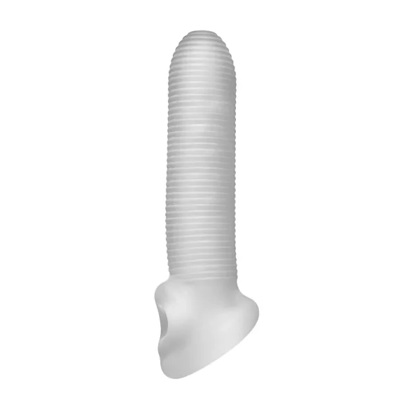 Perfect Fit - Fat Boy Micro Acanalado - funda para pene (17 cm, blanca)