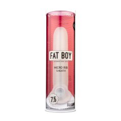 Fat Boy Micro Ribbed - funda pene (19cm) - blanco