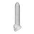 Fat Boy Micro Ribbed - funda pene (19cm) - blanco