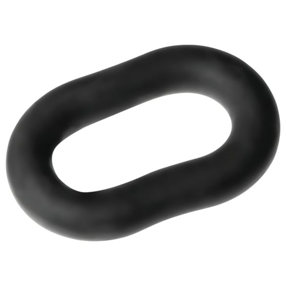 Perfect Fit - anillo para pene grueso - silicona negra - 15 cm