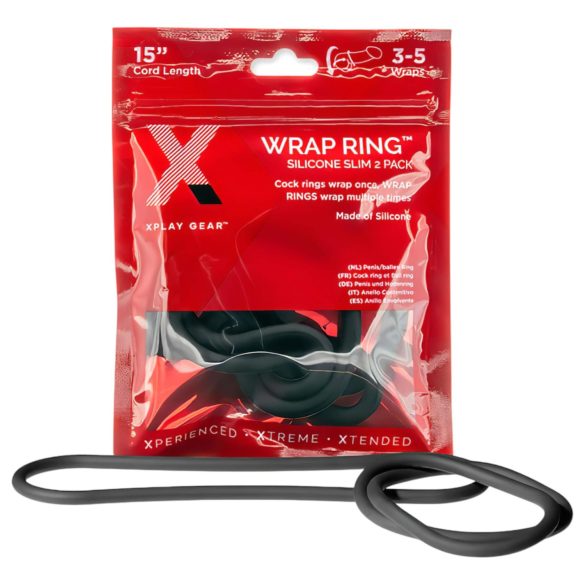Anillo Ajustable Perfect Fit Slim Wrap 15 - Negro (38 cm)