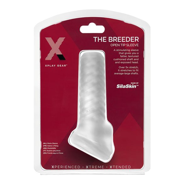 Perfect Fit Breeder - funda abierta para pene (blanco)