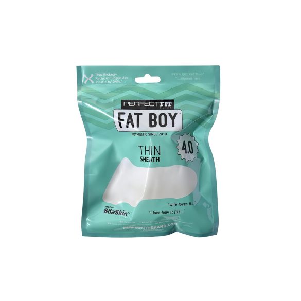 Fat Boy Thin - funda para pene 10cm - silicona blanca