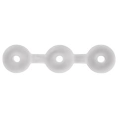 Perfect Fit Triple - trío de anillos para pene (blanco)