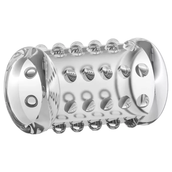 Stay Hard - funda para pene con puntos - silicona transparente