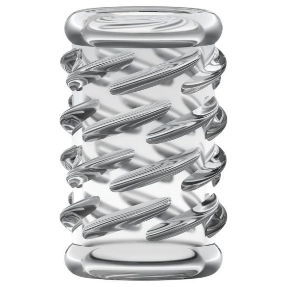 Stay Hard - funda pene texturizada - silicona transparente