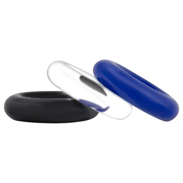 Stay Hard - set de anillos para pene - 3 unidades - colores variados