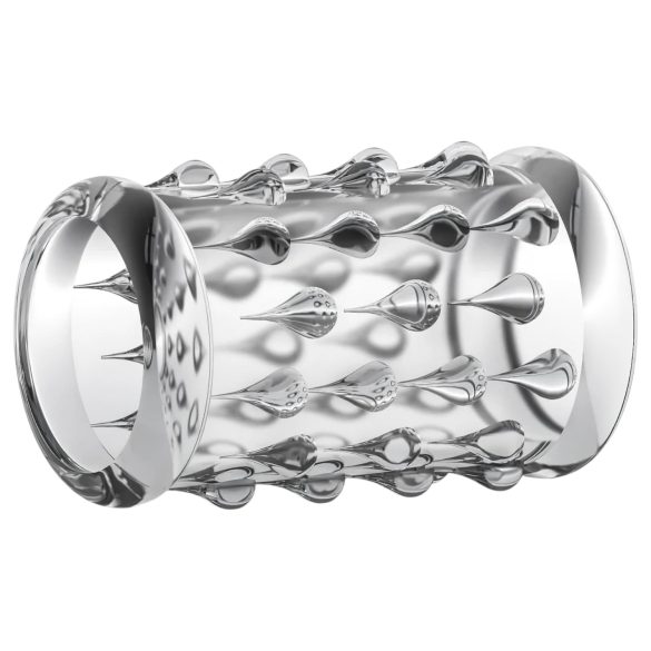 Stay Hard - anillo para pene con bolas - silicona transparente