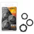 Stay Hard - set de anillos para pene - silicona negra