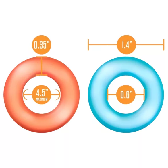 King of the Ring - set de anillos para pene - colores surtidos (6 uds)