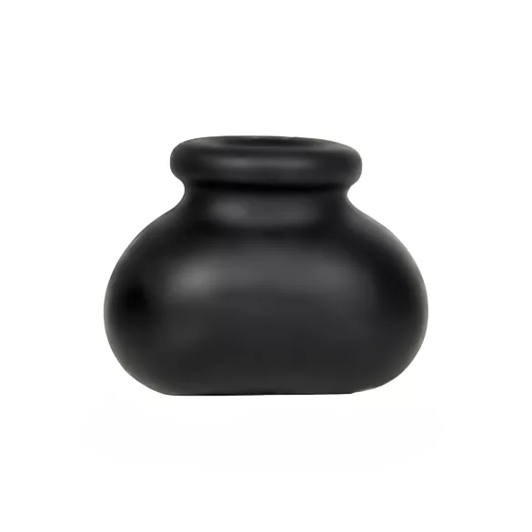 Perfect Fit - Anillo escrotal y extensor - silicona negra