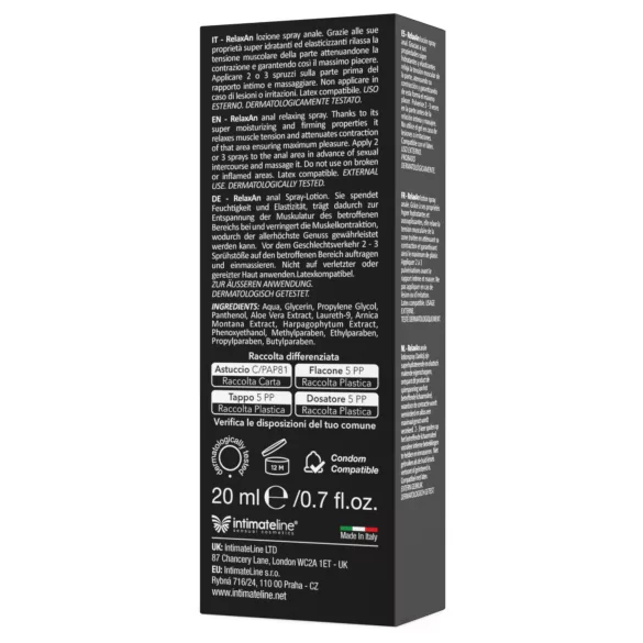Intimateline RelaxAn - spray relajante anal (20 ml)