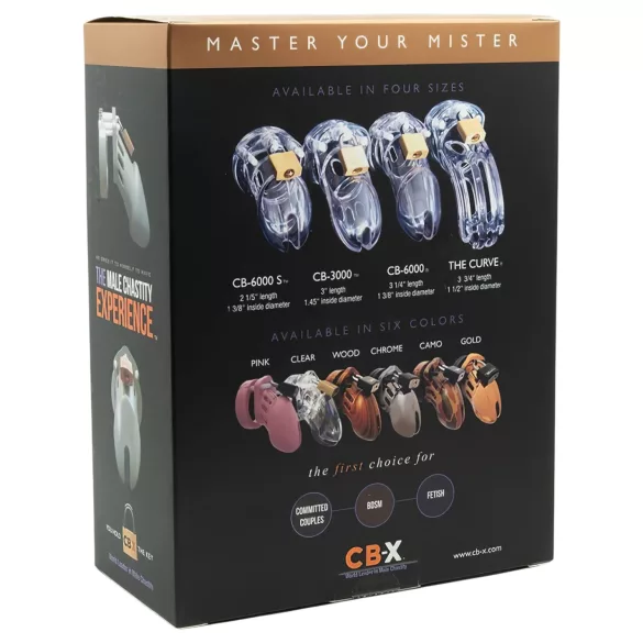CB-6000 CB-X - jaula para pene con candado - negro