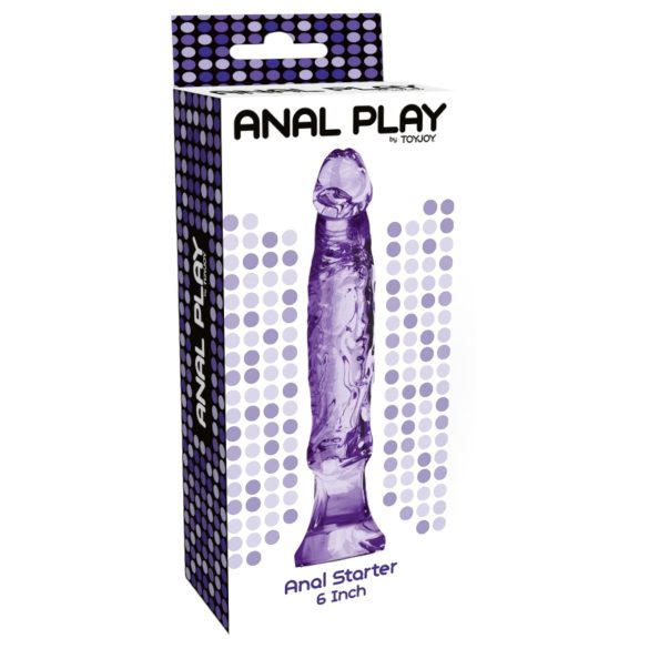 Toyjoy - Consolador anal realista - silicona lila - 16 cm