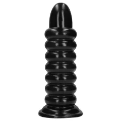 Ouch! Spiral Force - plug anal en espiral (negro) - 23,5 cm