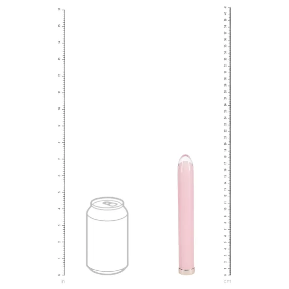 Loveline - consolador de vidrio recto (rosa)
