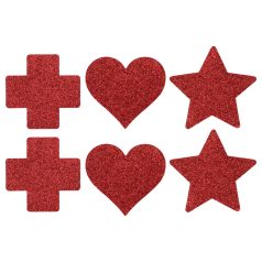 Le Désir - set de cubrepezones - adhesivos - rojo - 3 pares