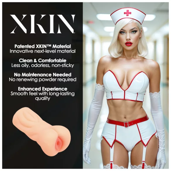 XKIN Tiffany Throatcheck - masturbador vagina artificial realista (color natural)