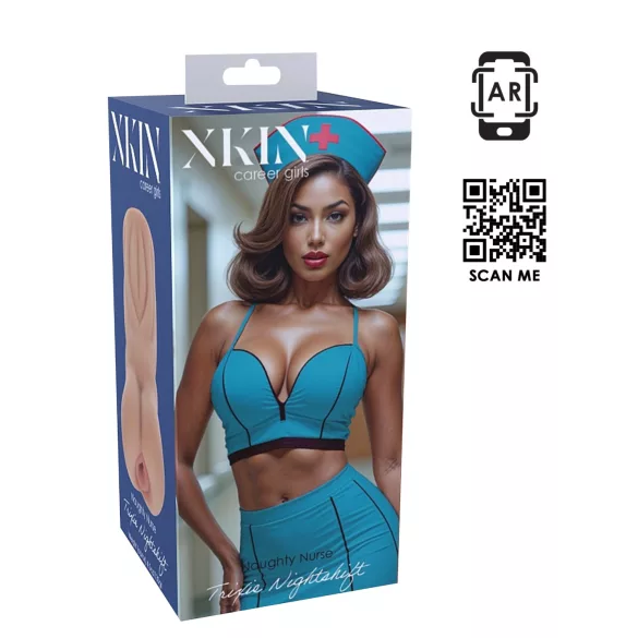 XKIN Naughty Nurse Trixie - masturbador con vagina realista (color natural)