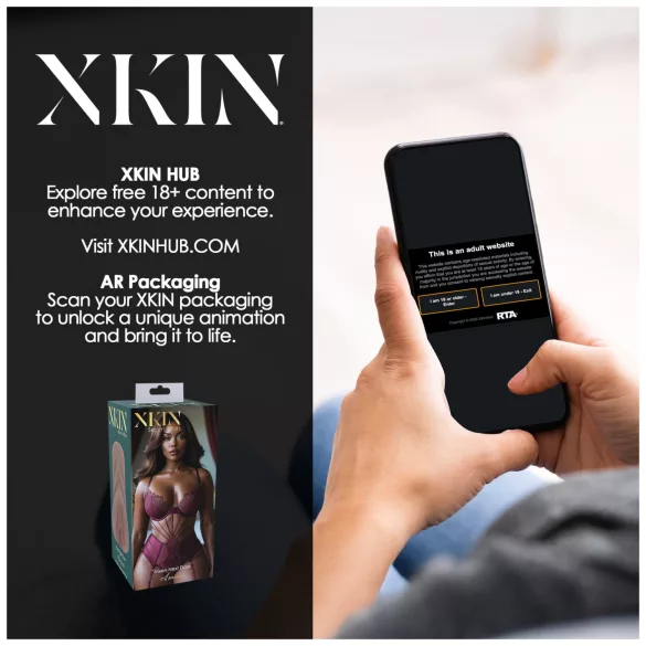 XKIN Next Door Amani - vagina masturbadora realística (tono moreno natural)