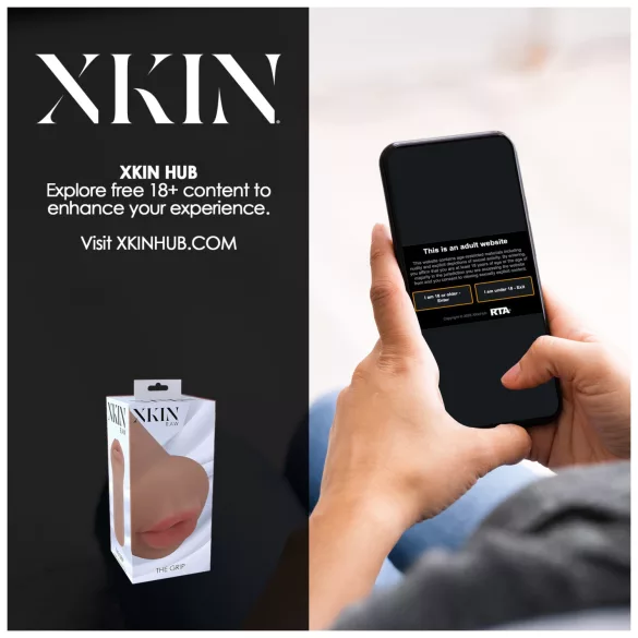 XKIN - masturbador con boca artificial - Talla S (tono natural oscuro)
