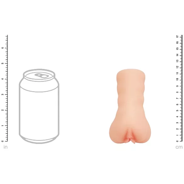 XKIN Greaser Girl Misty - masturbador vaginal realista (color natural)