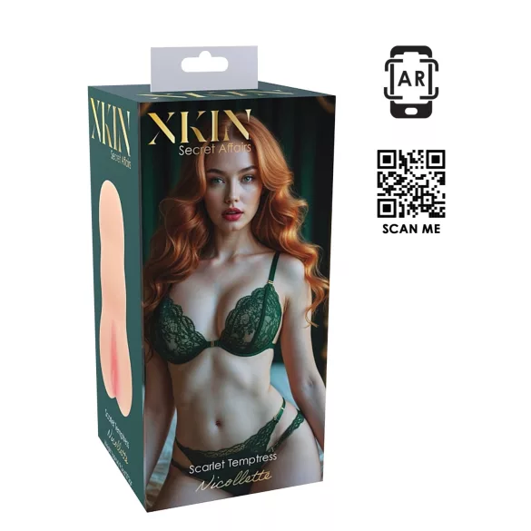 XKIN Temtress Nicolette - masturbador vaginal realista (color natural)