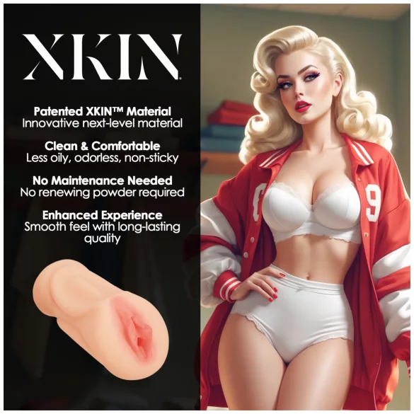 XKIN Lexi Lockerload - masturbador con vagina artificial realista (color natural)