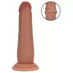   RealRock - dildo realista de doble densidad (bronceado) - 15,5 cm
