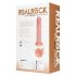 REALROCK - vibrador con ventosa - natural (20,5cm)