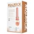 RealRock - consolador vibrador con ventosa - realista - color piel 20,5cm