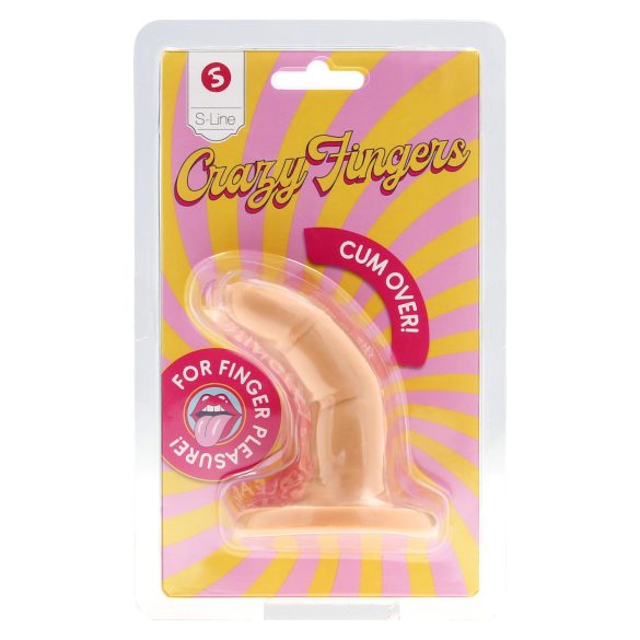 S-Line - consolador doble dedo - silicona color piel