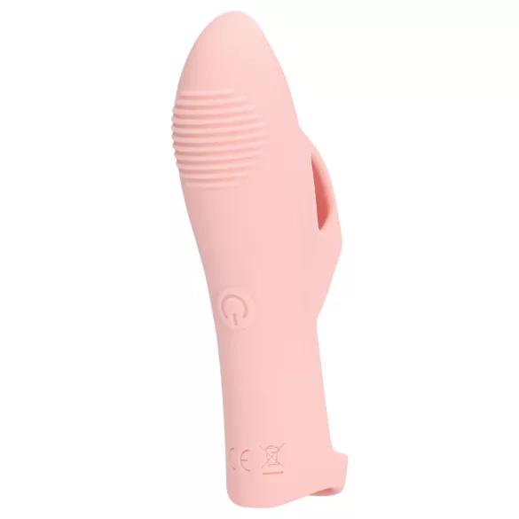 Loveline - vibrador de dedo texturizado - silicona rosa