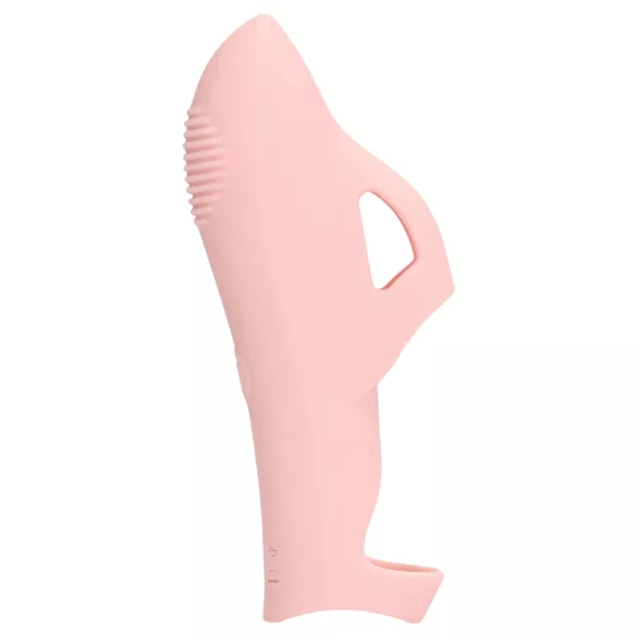 Loveline - vibrador de dedo texturizado - silicona rosa